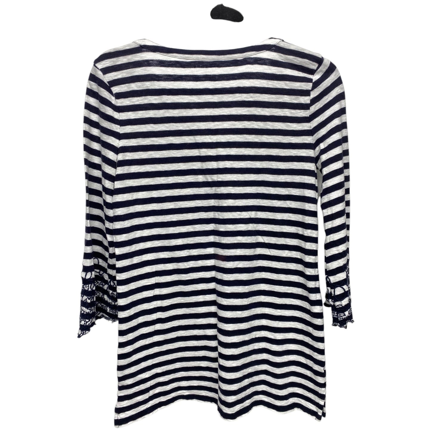 Top 3/4 Sleeve By Talbots In Striped Pattern, Size: Sp