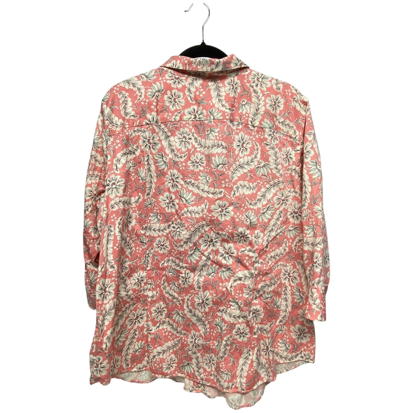 Top 3/4 Sleeve By Chaps In Pink, Size: Xl