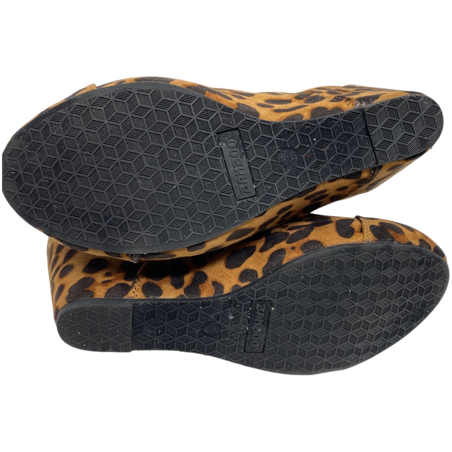 Shoes Heels Wedge By Bamboo In Animal Print, Size: 8.5