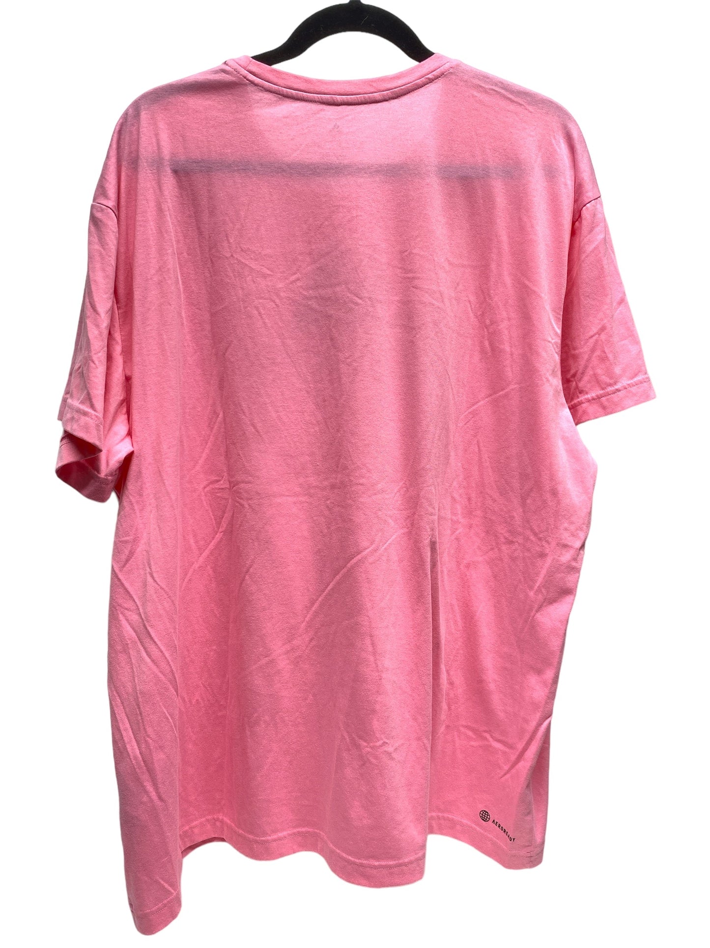 Pink Top Short Sleeve Basic Adidas, Size 2x