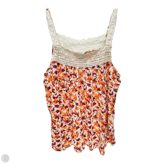 Top Sleeveless By Torrid In Orange, Size: L