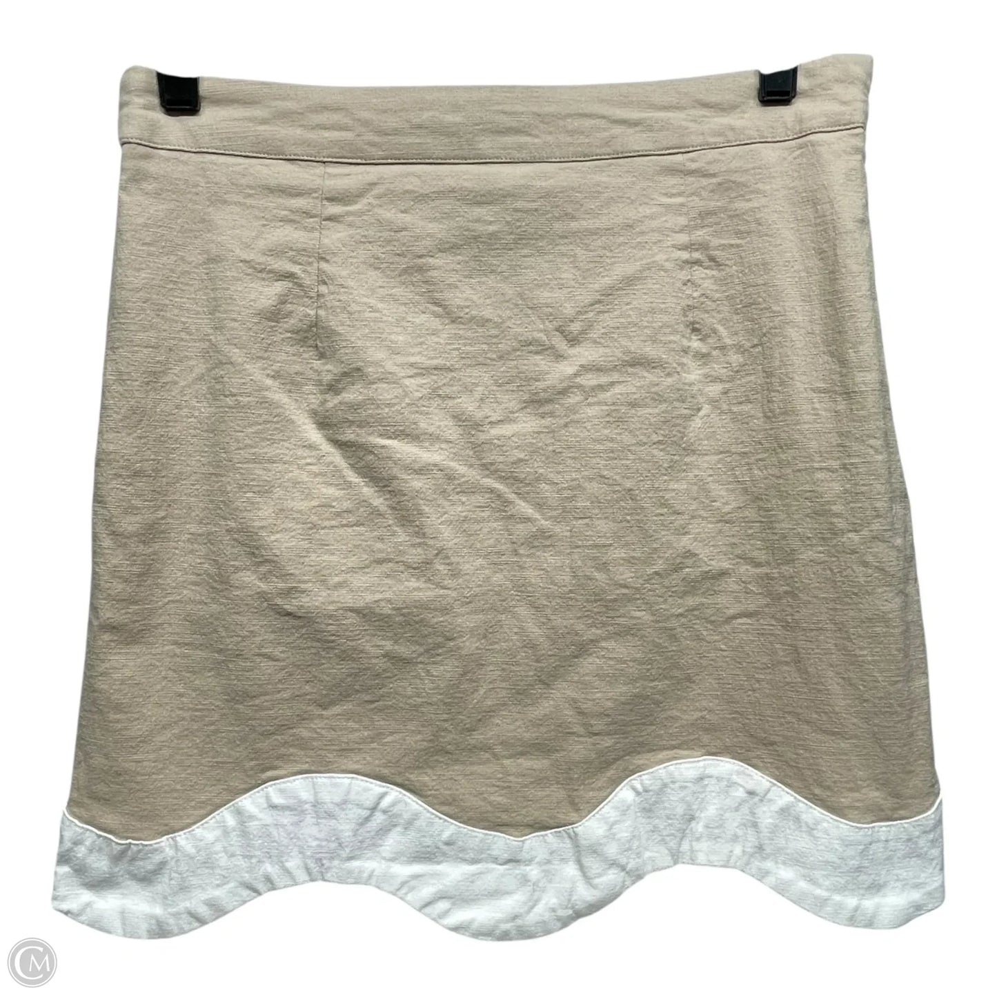 Skirt Mini & Short By Entro In Tan & White, Size: L