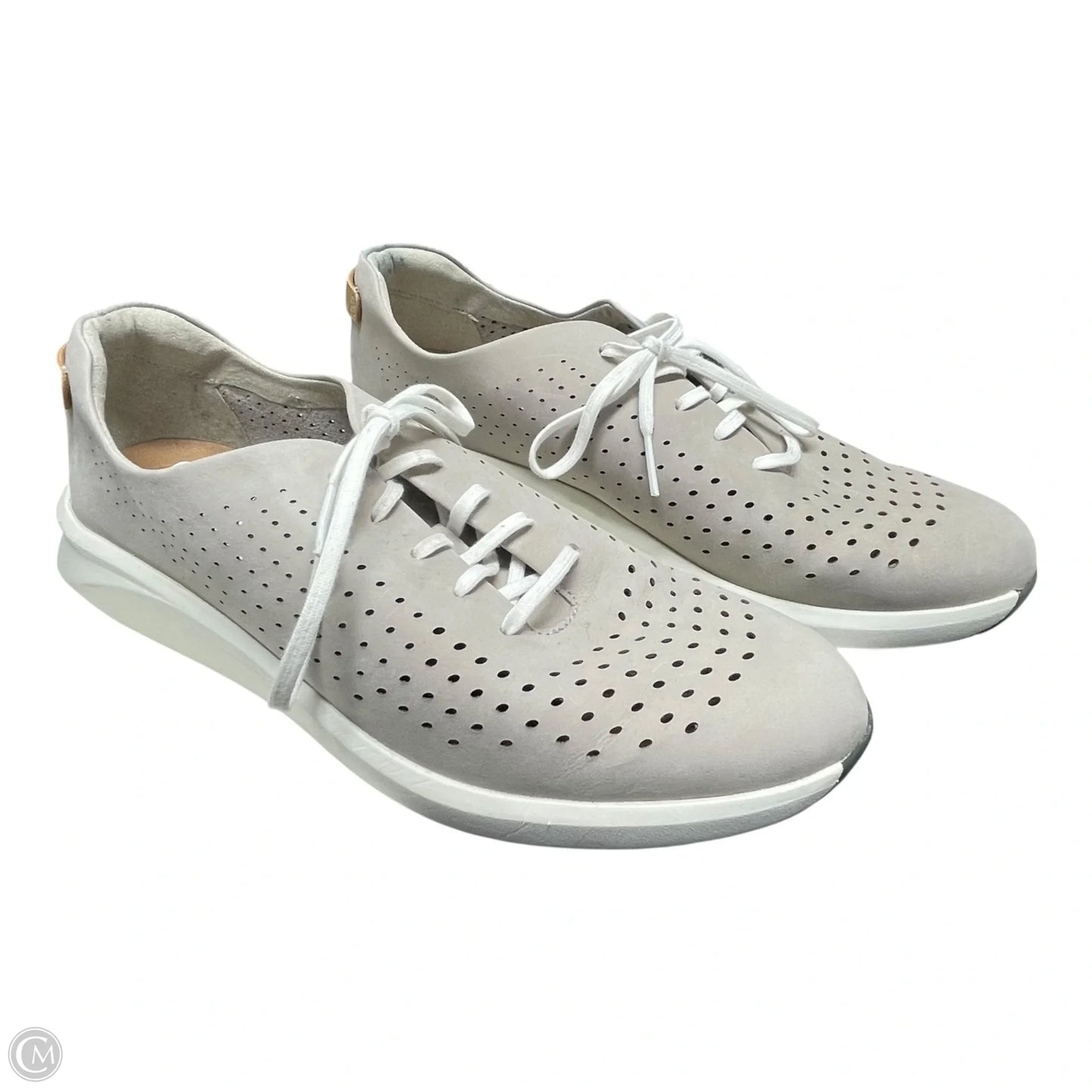 Shoes Sneakers By Clarks In Grey, Size: 8