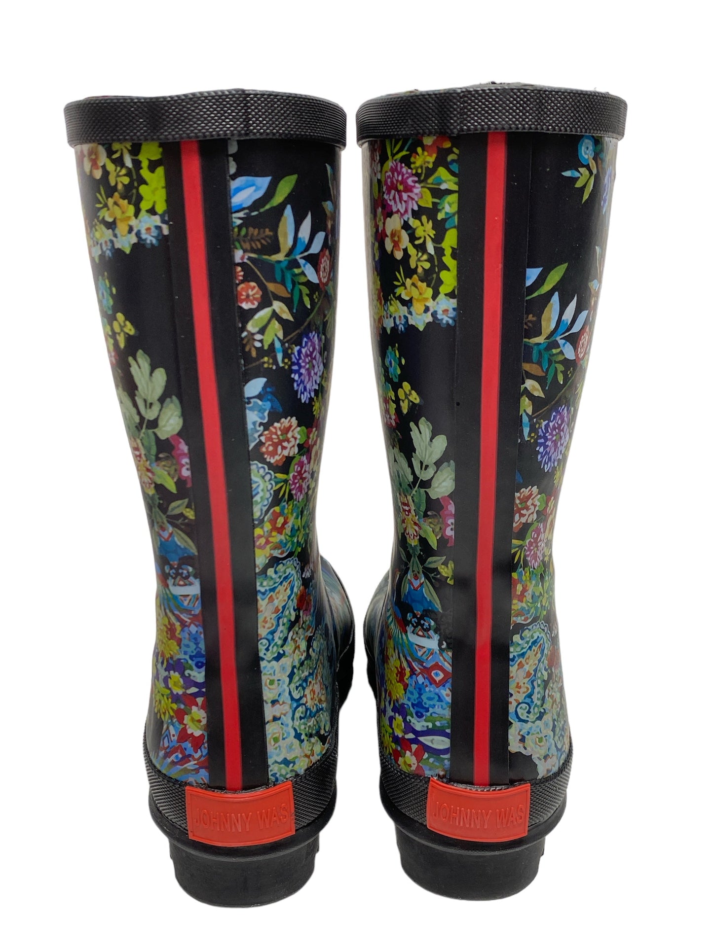 Floral Print Boots Rain Johnny Was, Size 7