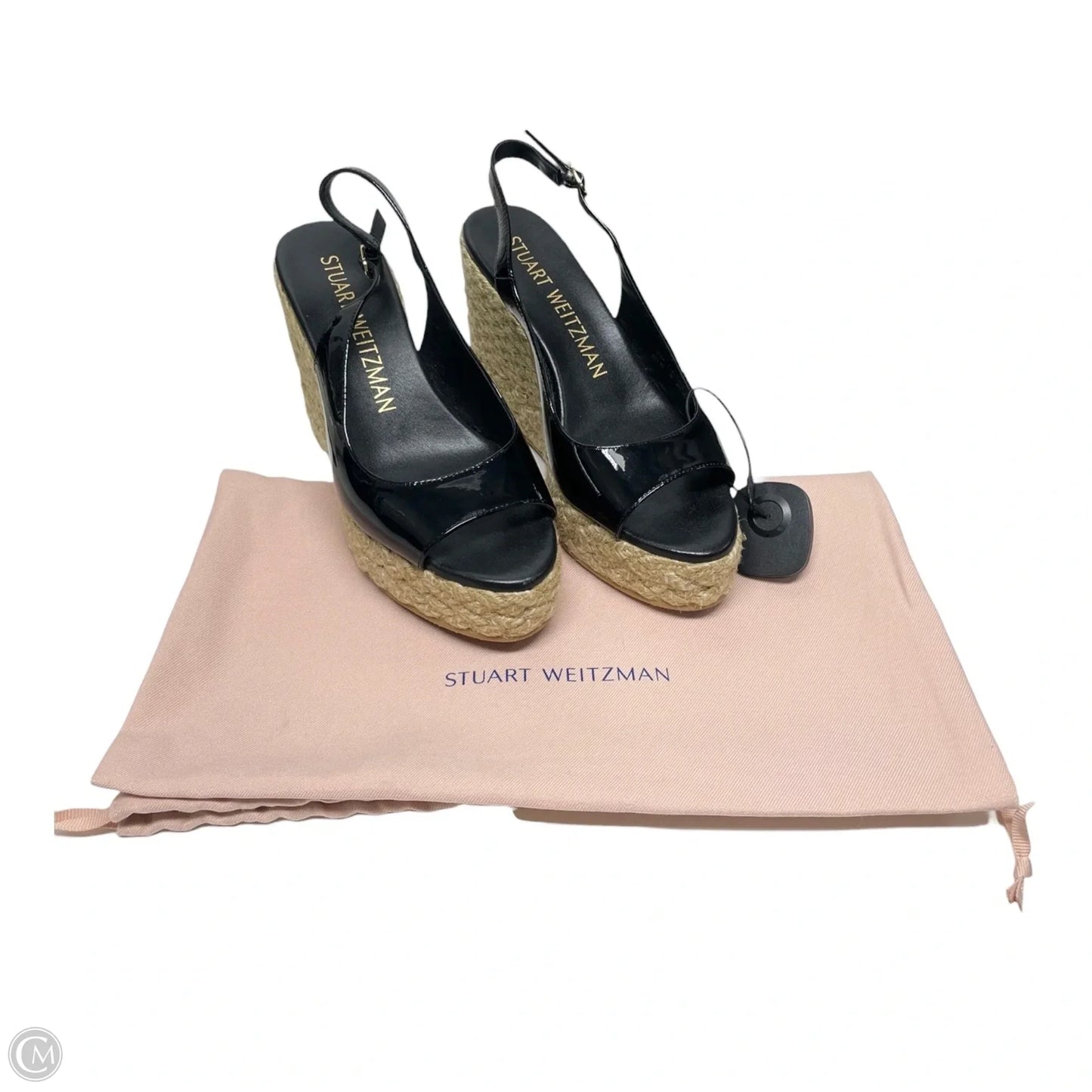 Sandals Designer By Stuart Weitzman In Black & Tan, Size: 8