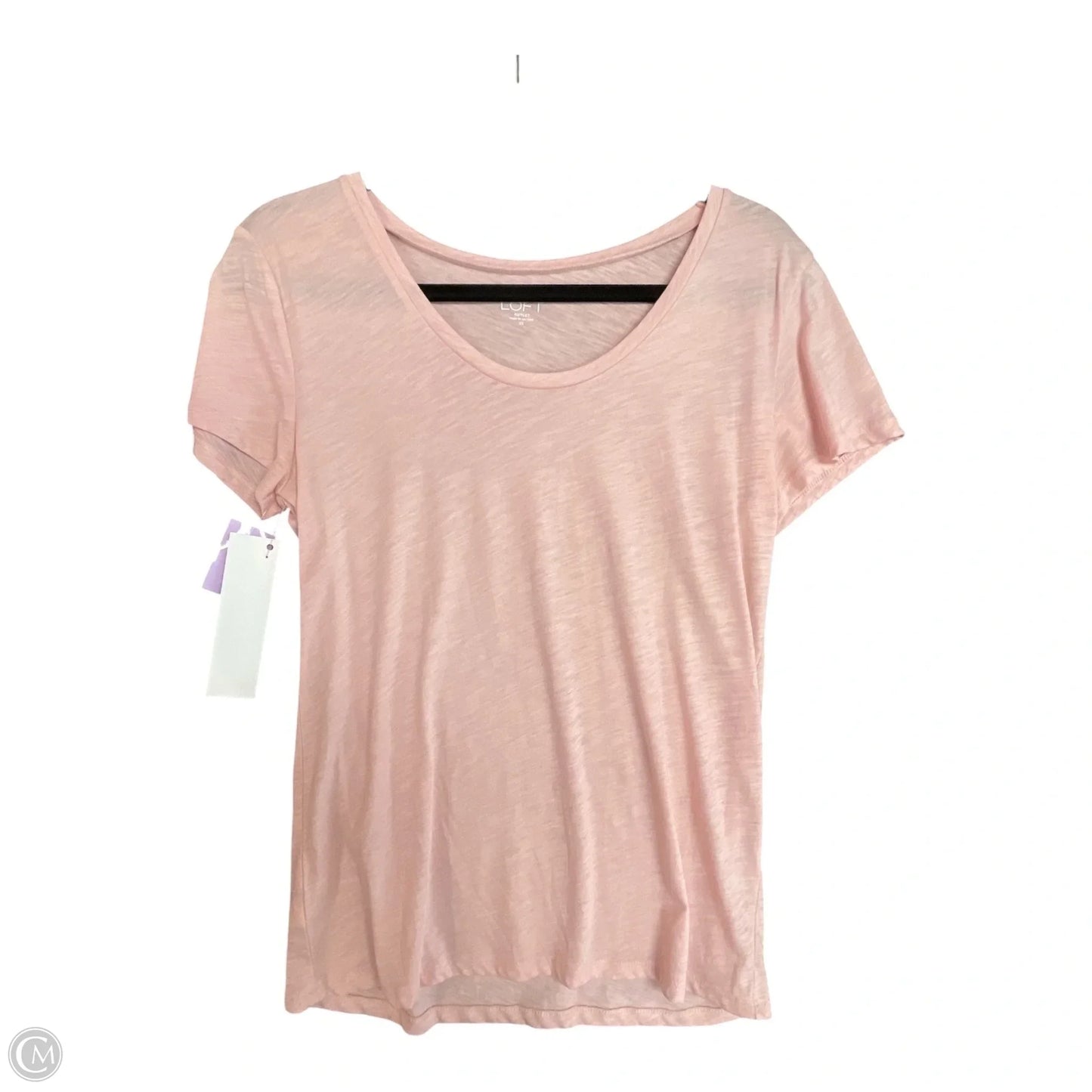 Top Short Sleeve Basic By Loft In Pink, Size: Xs