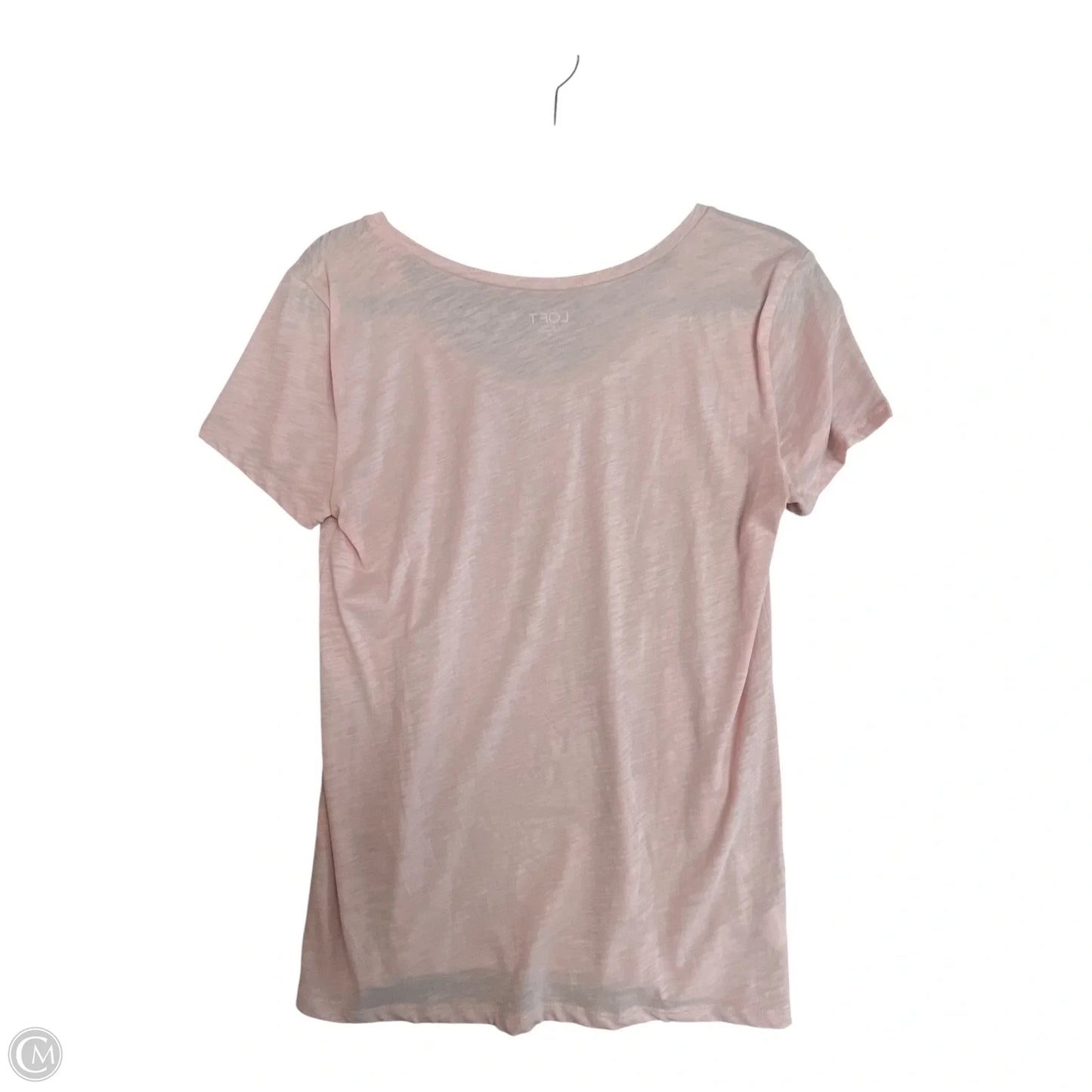 Top Short Sleeve Basic By Loft In Pink, Size: Xs