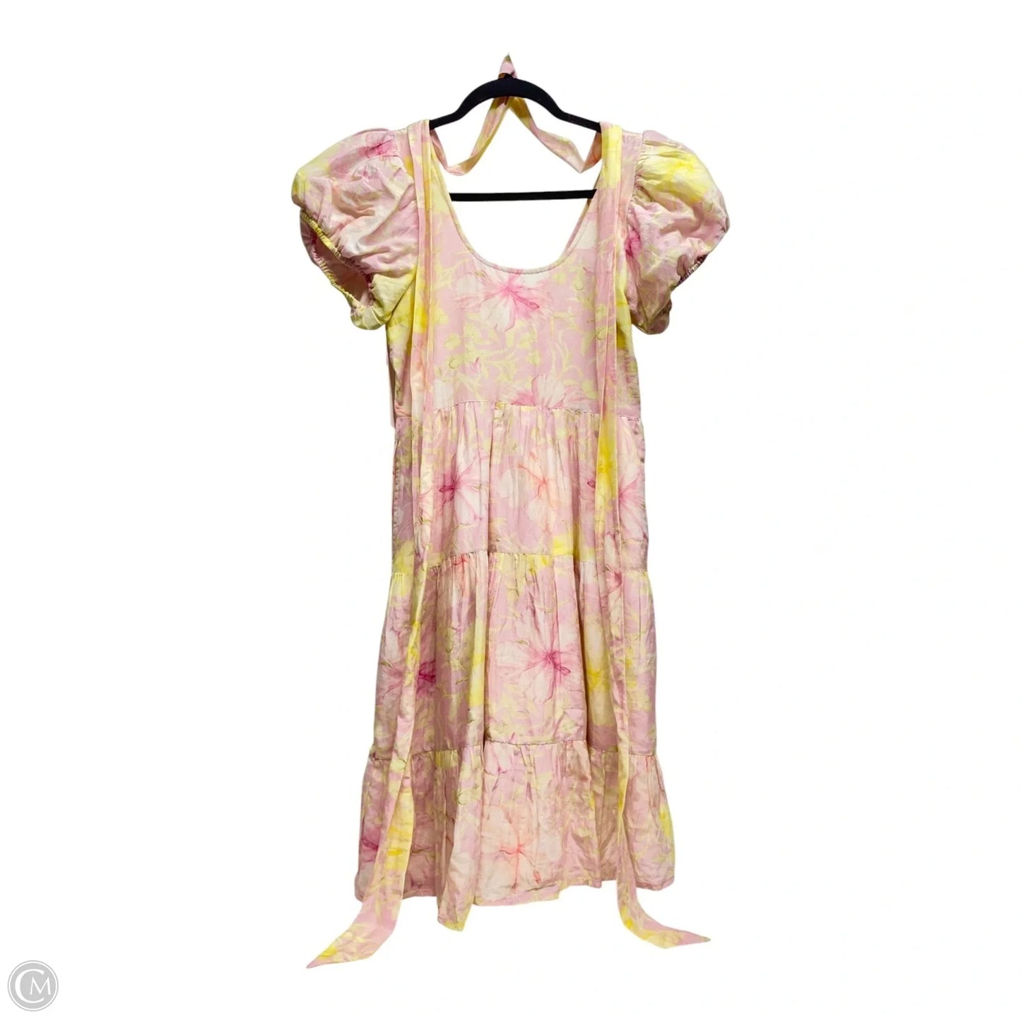 Dress Casual Short By Loveshackfancy In Pink & Yellow, Size: 2