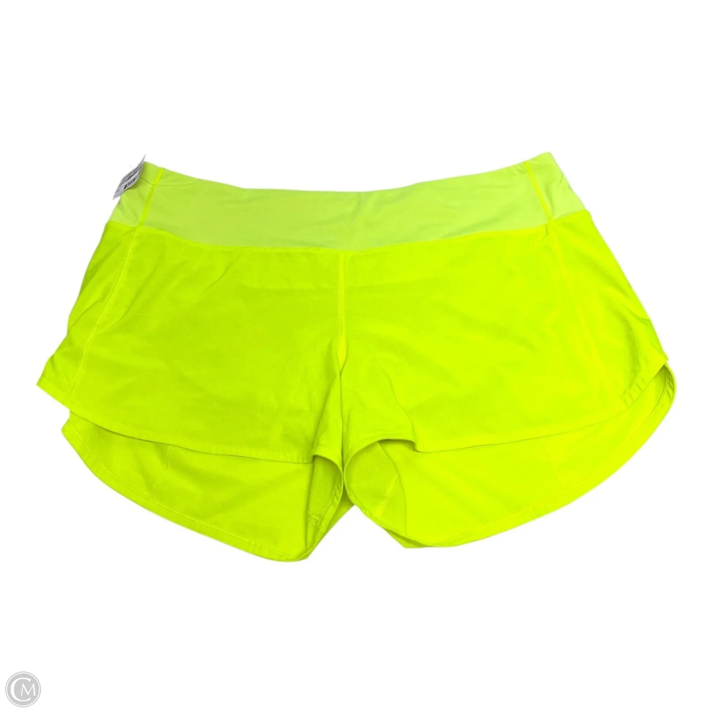 Athletic Shorts By Lululemon In Yellow, Size: 14