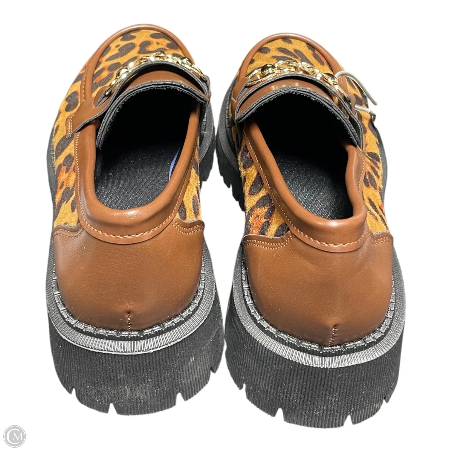 Shoes Flats By Clothes Mentor In Leopard Print, Size: 7.5