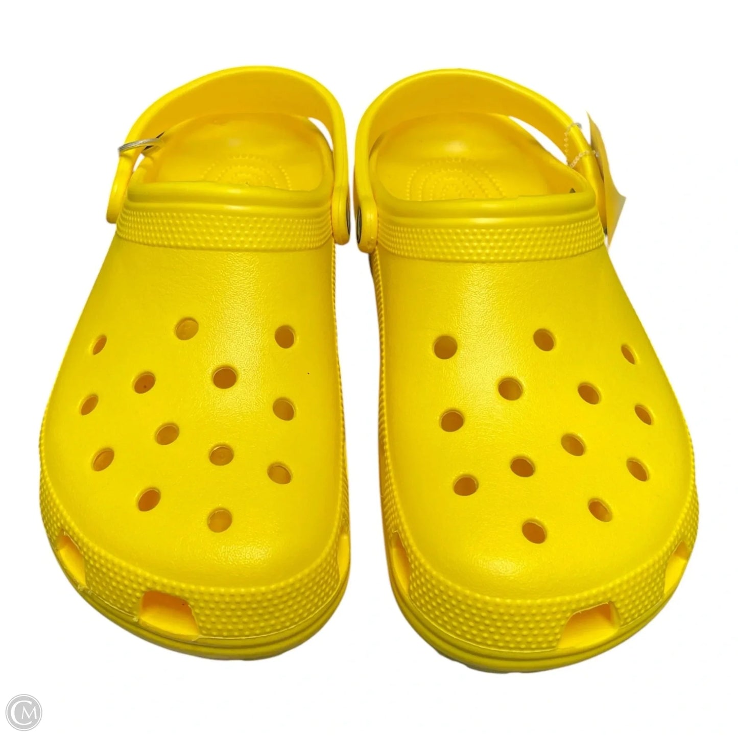 Shoes Athletic By Crocs In Yellow, Size: 10