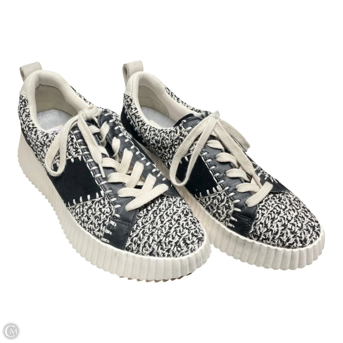 Shoes Sneakers By Dolce Vita In Black & White, Size: 8
