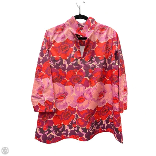 Top Long Sleeve By Tuckernuck In Floral Print, Size: Xl