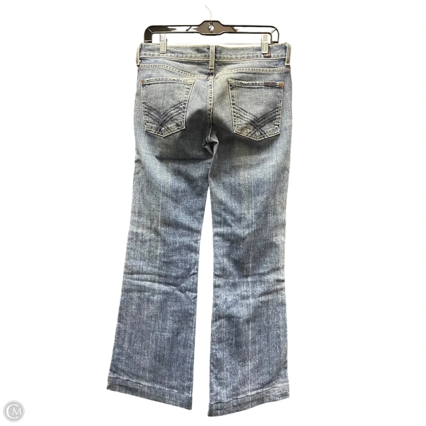 Jeans Flared By 7 For All Mankind In Blue, Size: 6