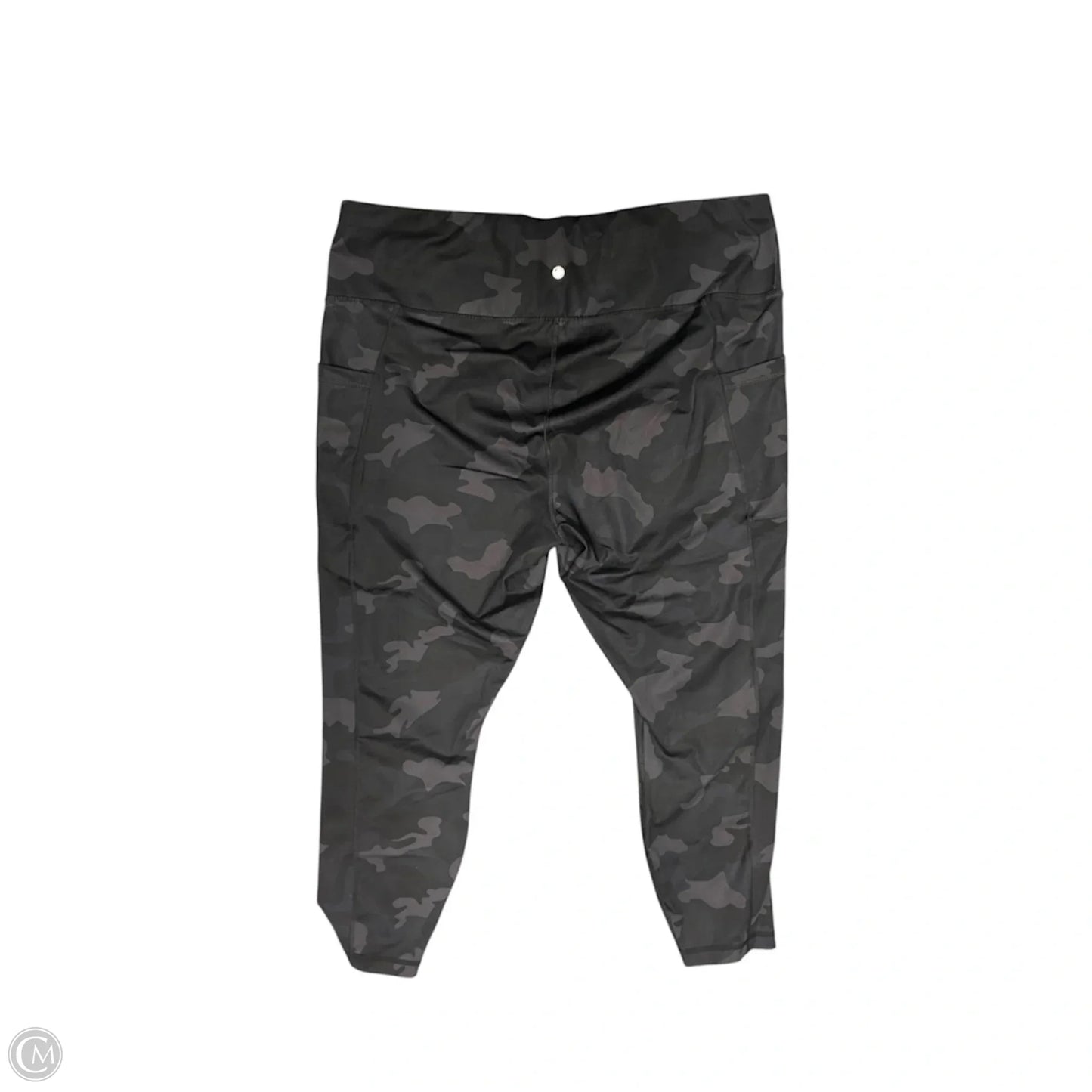 Athletic Leggings By Yogalicious In Camouflage Print, Size: 3x