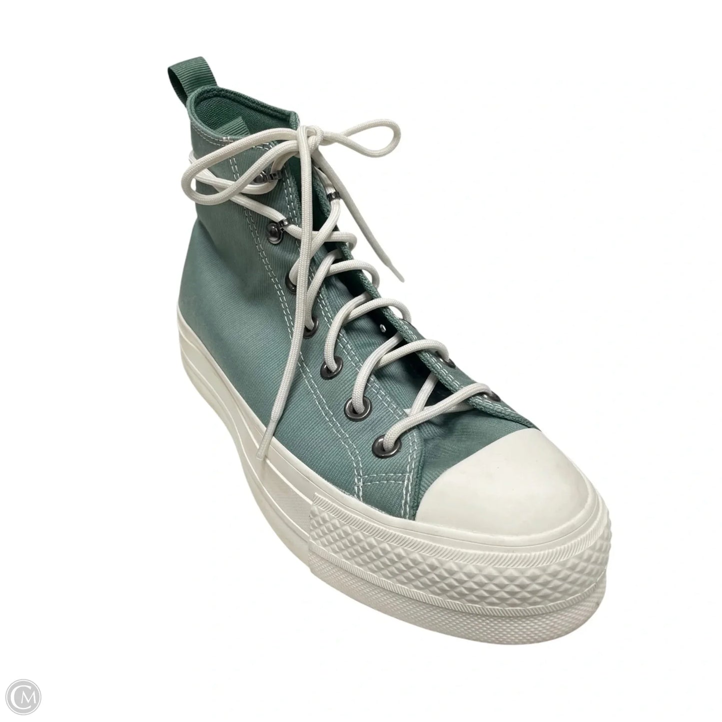 Shoes Sneakers By Converse In Cream & Green, Size: 8
