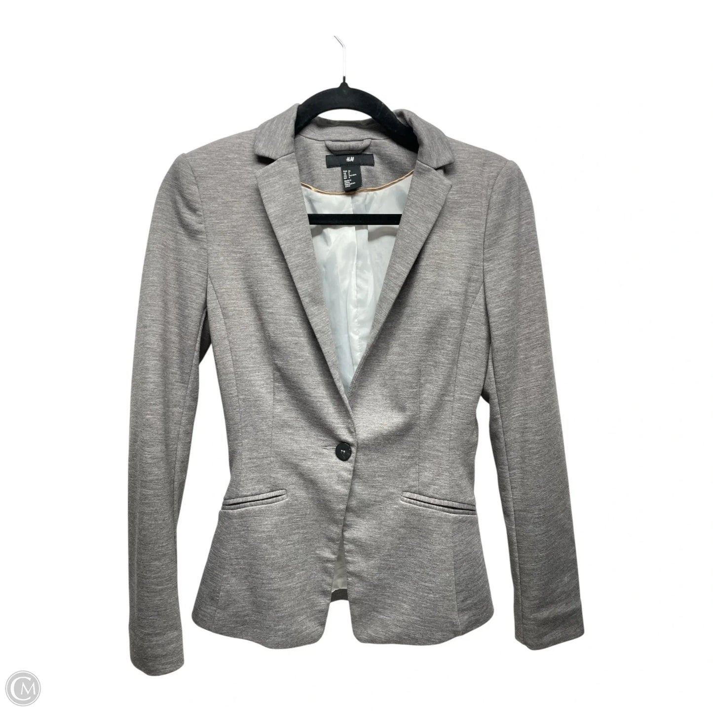 Blazer By H&m In Grey, Size: 4