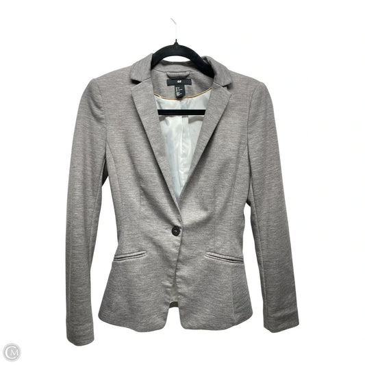 Blazer By H&m In Grey, Size: 4