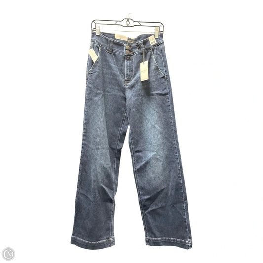 Jeans Wide Leg By Judy Blue In Blue, Size: 8