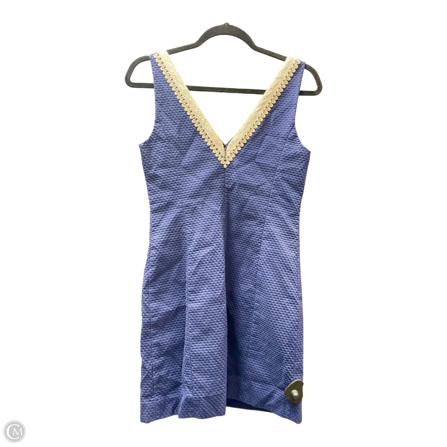 Dress Casual Short By Lilly Pulitzer In Blue & Gold, Size: 0