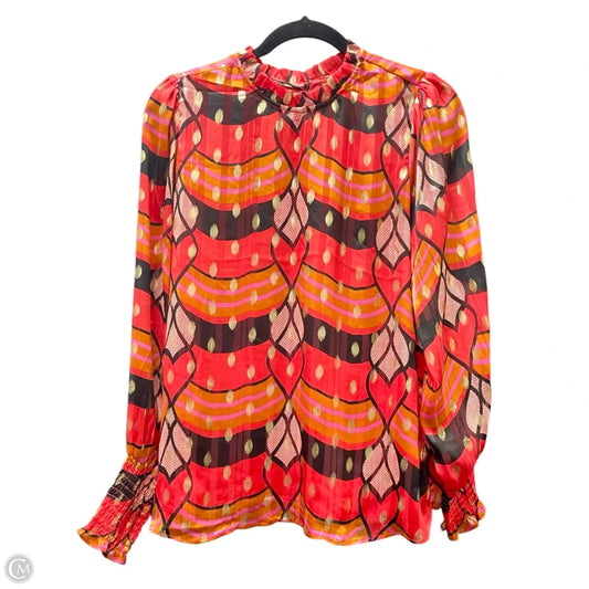 Top Long Sleeve By Joie In Multi-colored, Size: M