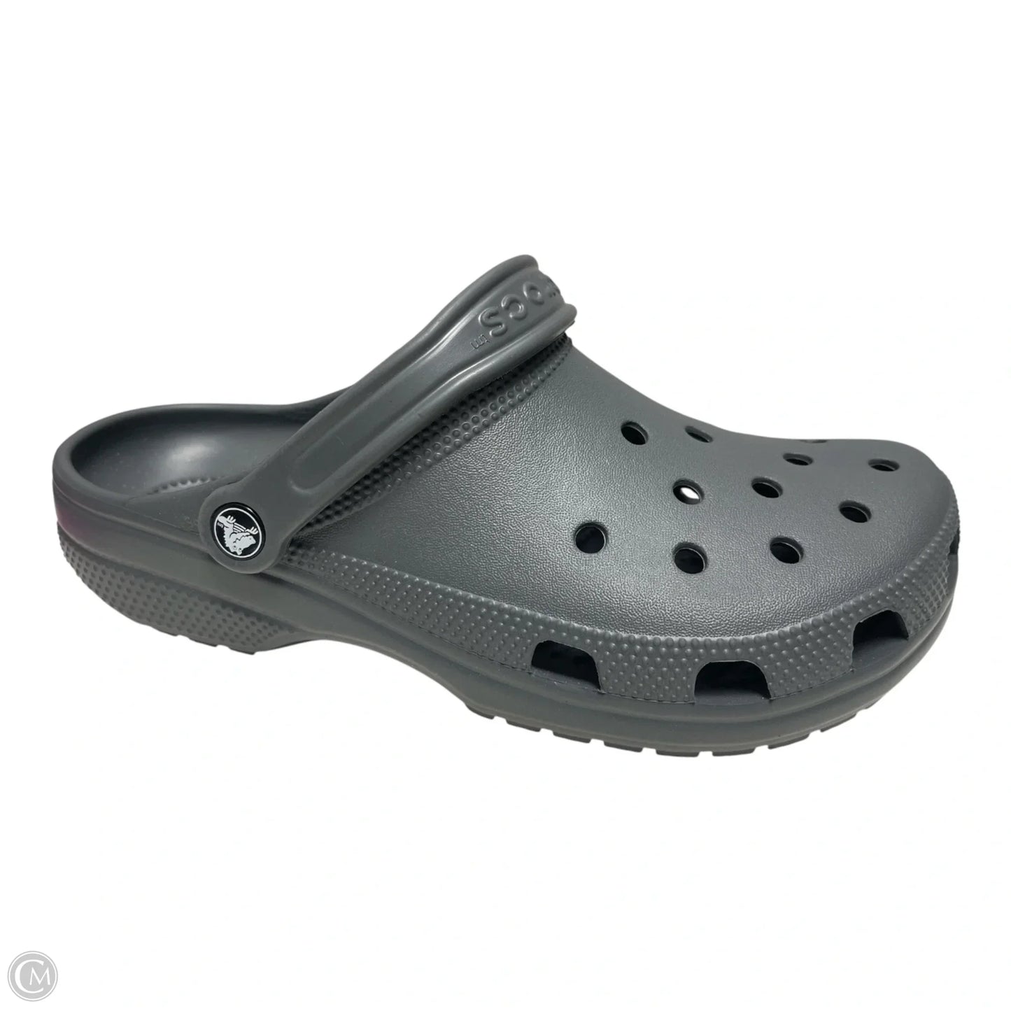 Sandals Flats By Crocs In Grey, Size: 10