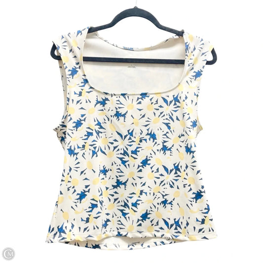 Top Sleeveless By Maeve In Floral Print, Size: L