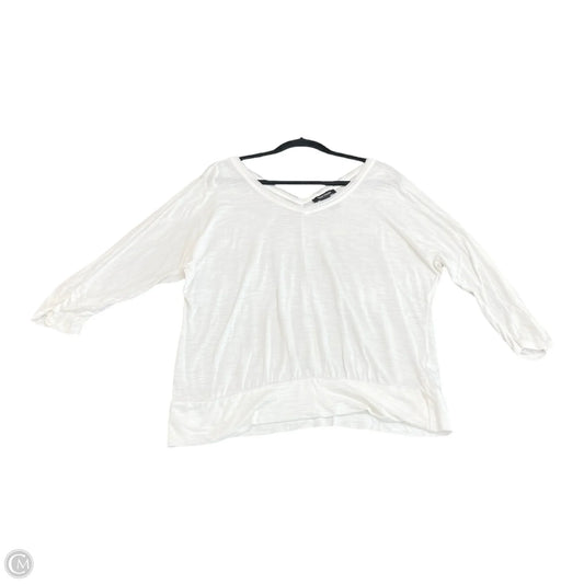 Top Long Sleeve By White House Black Market In White, Size: M