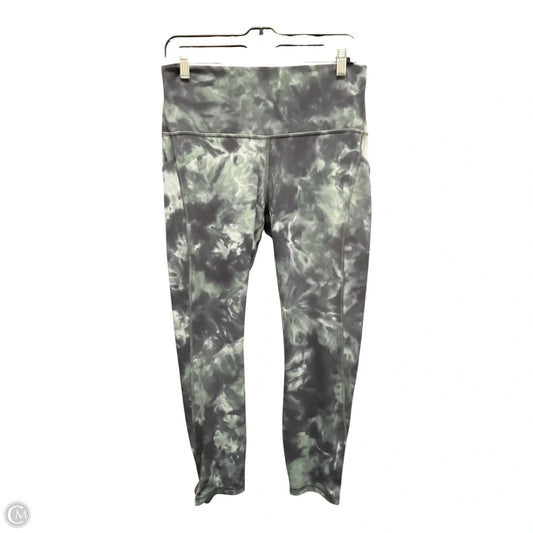 Athletic Leggings By Lululemon In Tie Dye Print, Size: 12