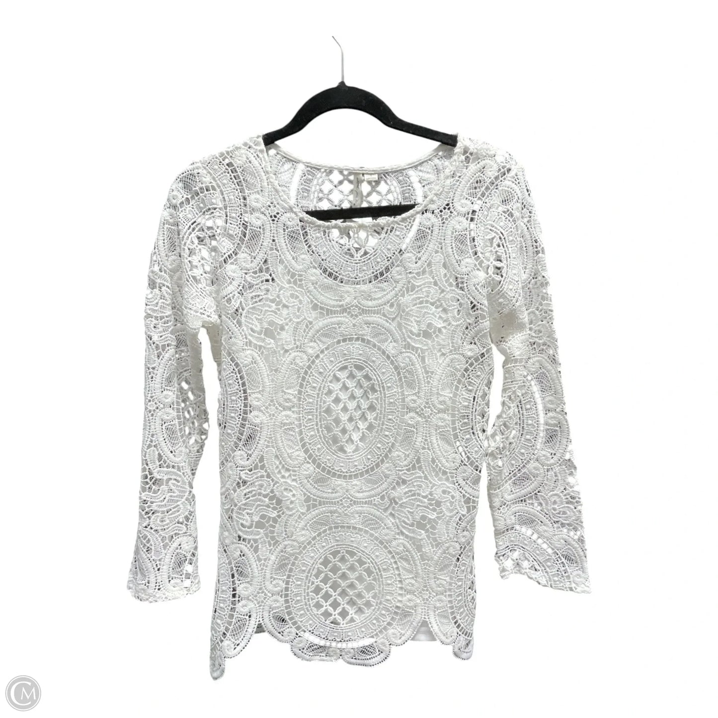 Sweater By Ultra Pink In White, Size: S