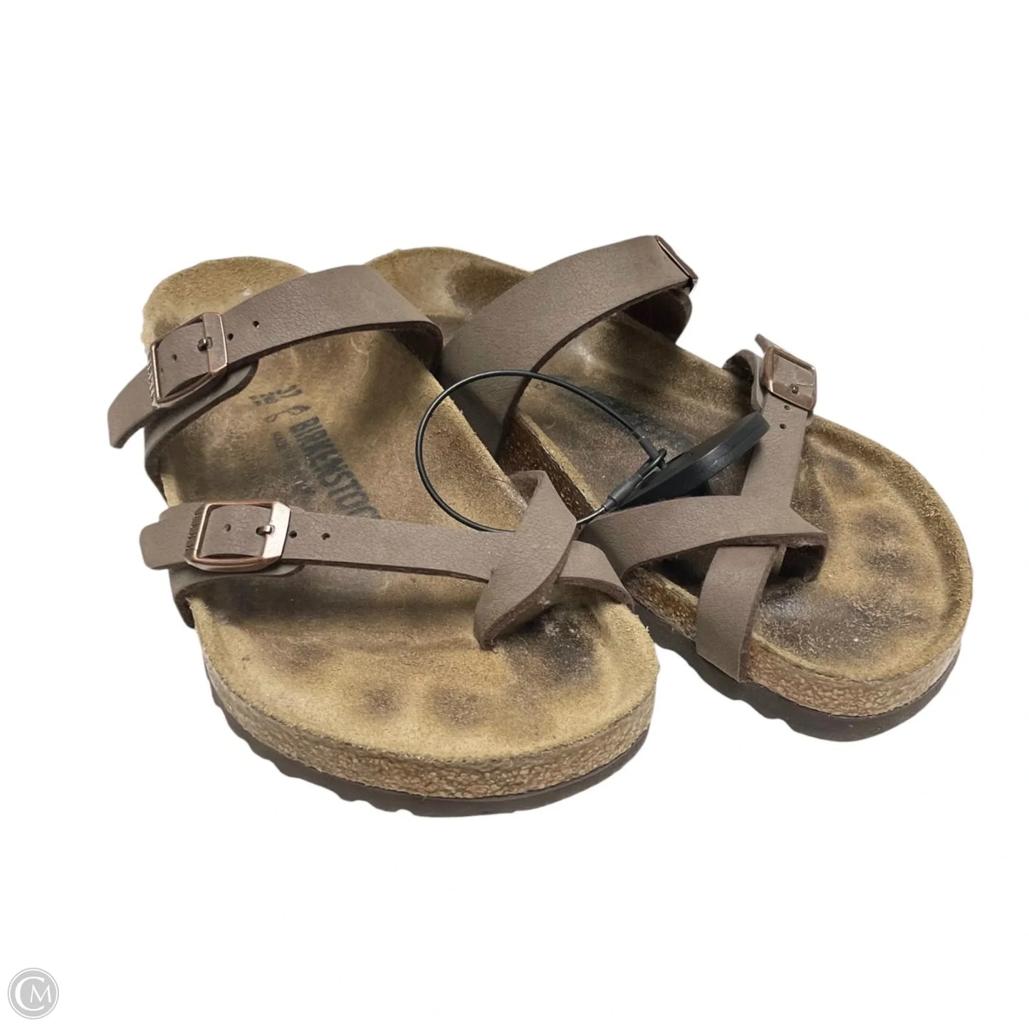 Sandals Flats By Birkenstock In Brown, Size: 6.5