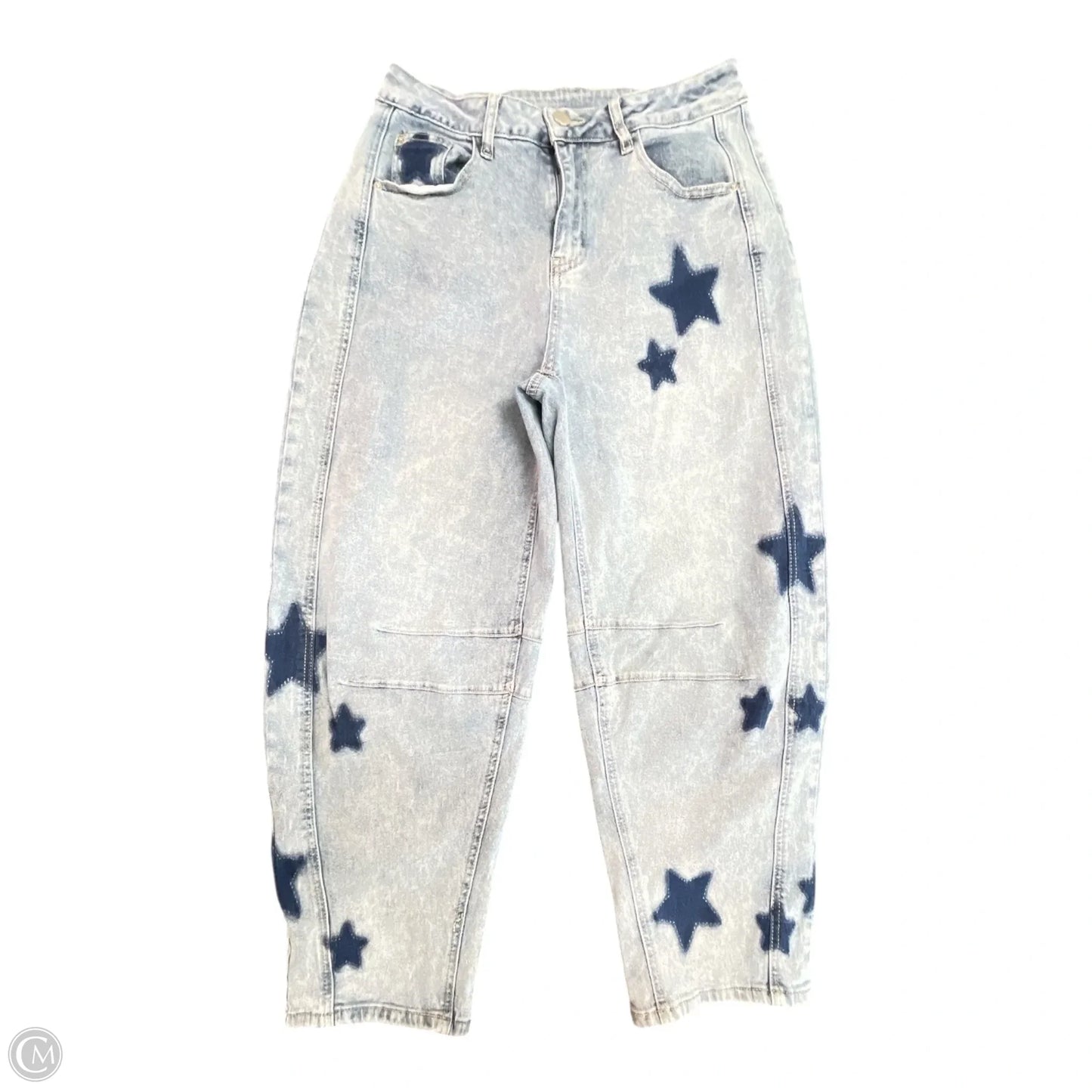 Jeans Wide Leg By STARS BARREL  In Blue, Size: S