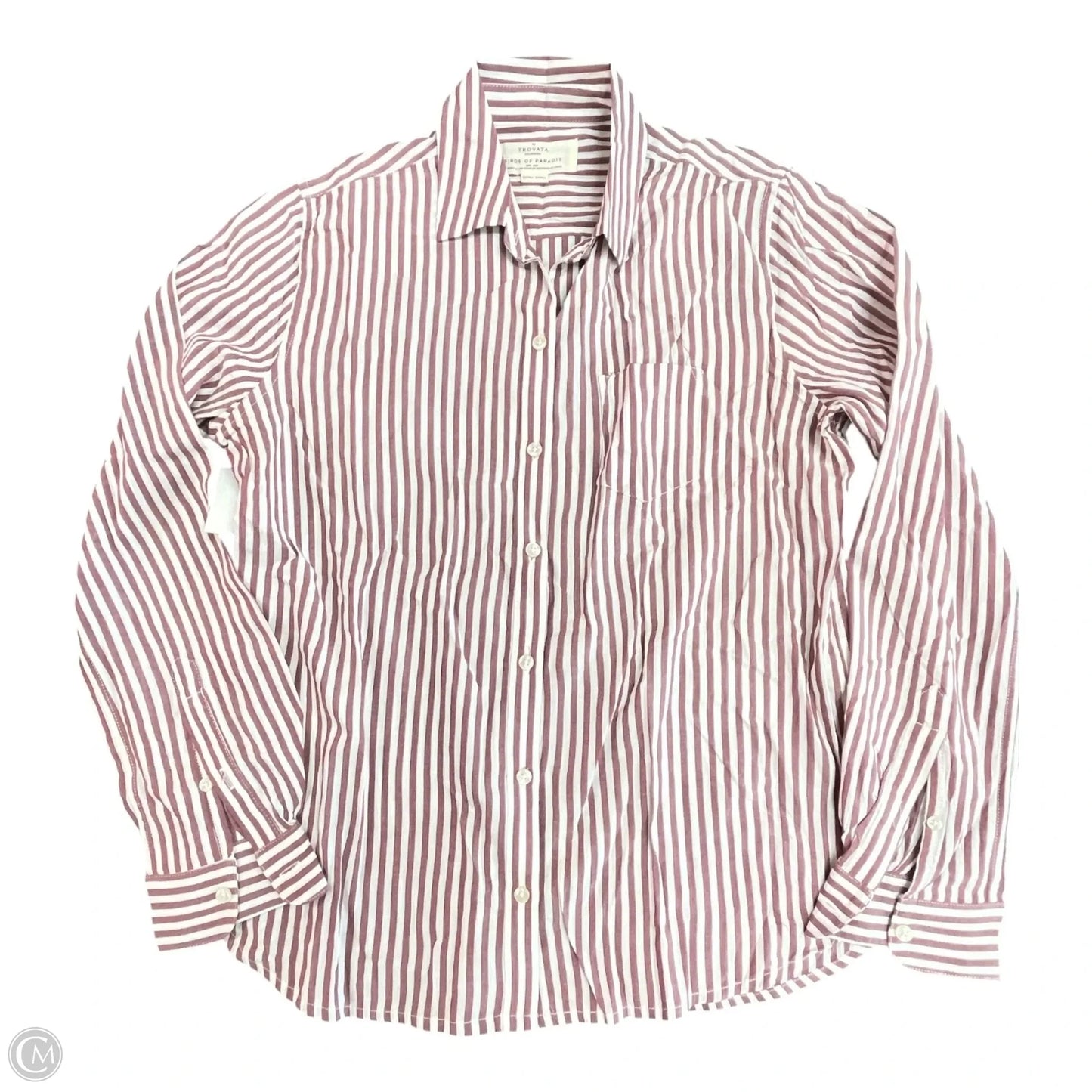 Top Long Sleeve By Birds Of Paradis By Trovata In Striped Pattern, Size: Xs
