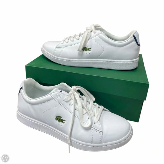 Shoes Athletic By Lacoste In White, Size: 10.5