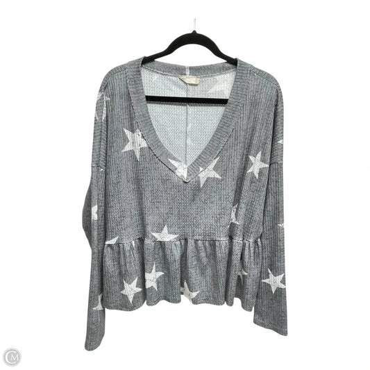 Sweater By Altard State In Grey & White, Size: M