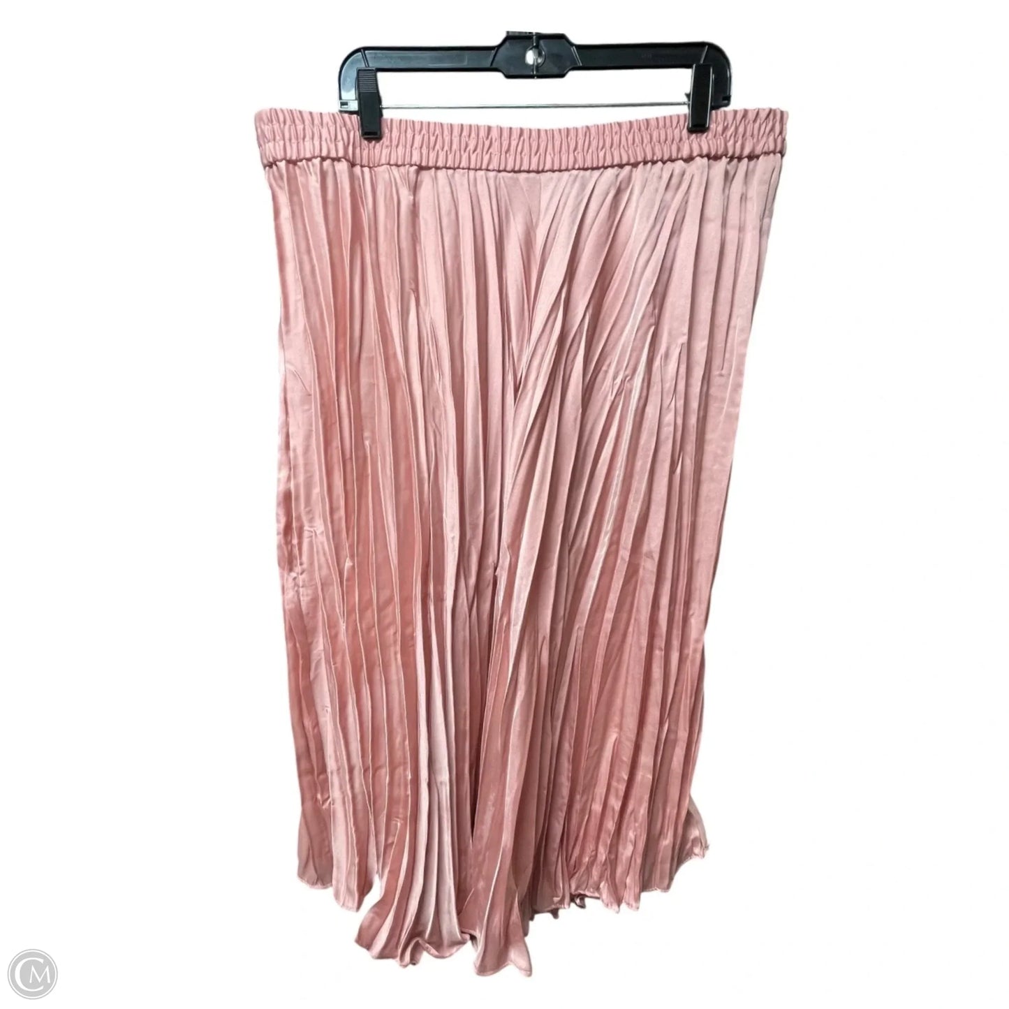 Skirt Midi By Time And Tru In Pink, Size: Xxl