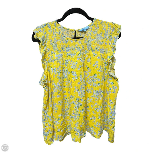 Top Sleeveless By Draper James In Floral Print, Size: Xl