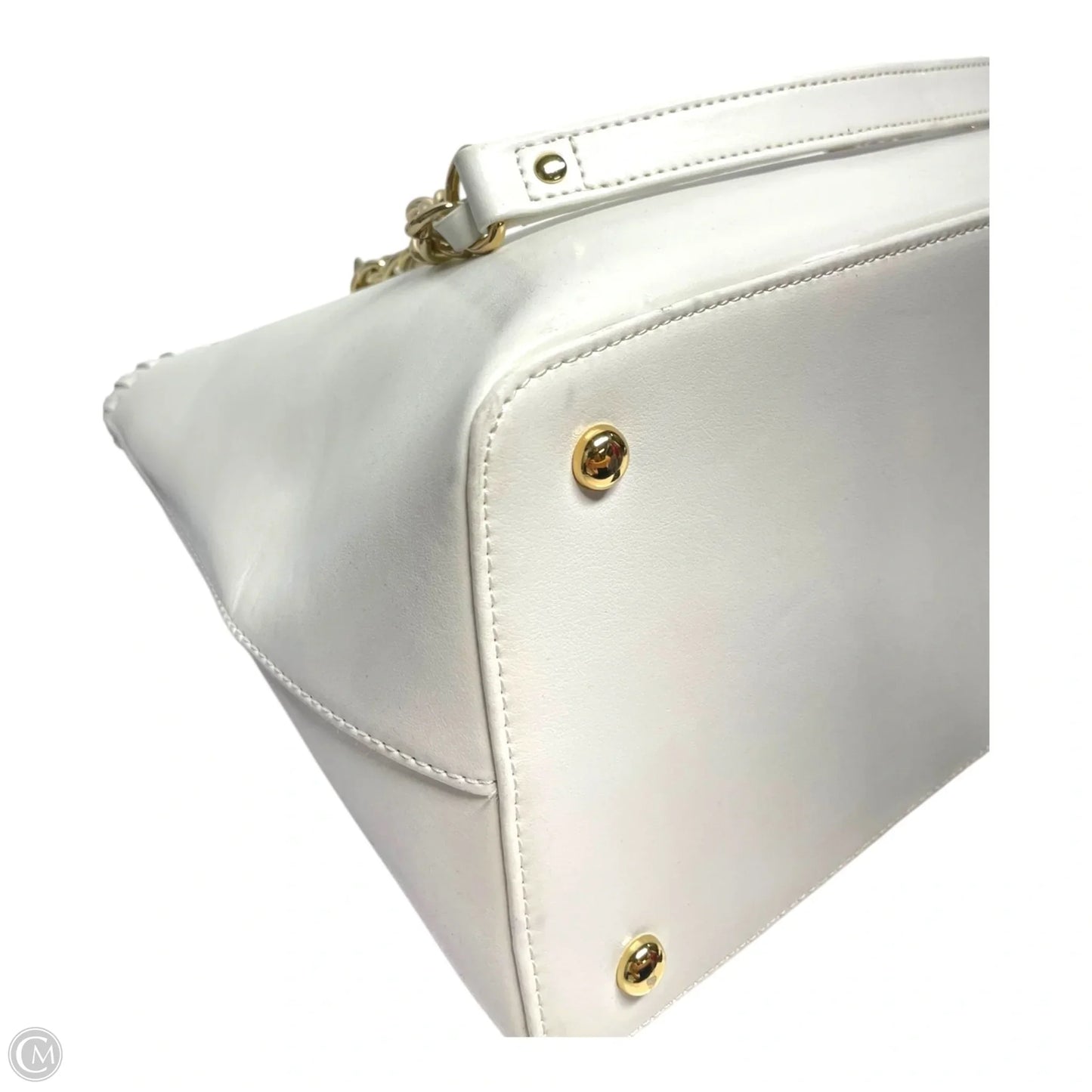 Handbag Leather By St. John, Size: Medium