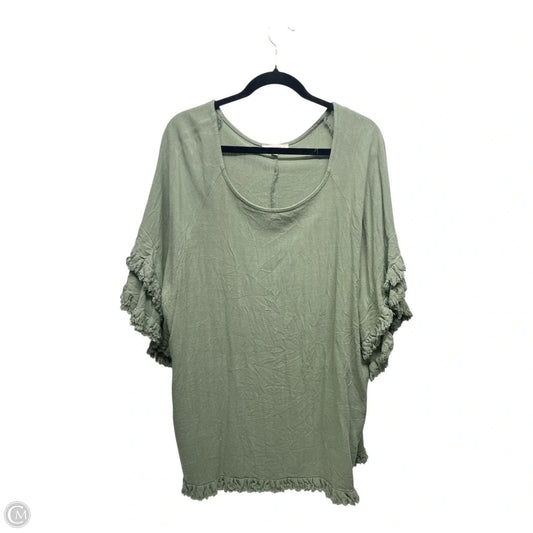 Top Short Sleeve By Umgee In Green, Size: 1x