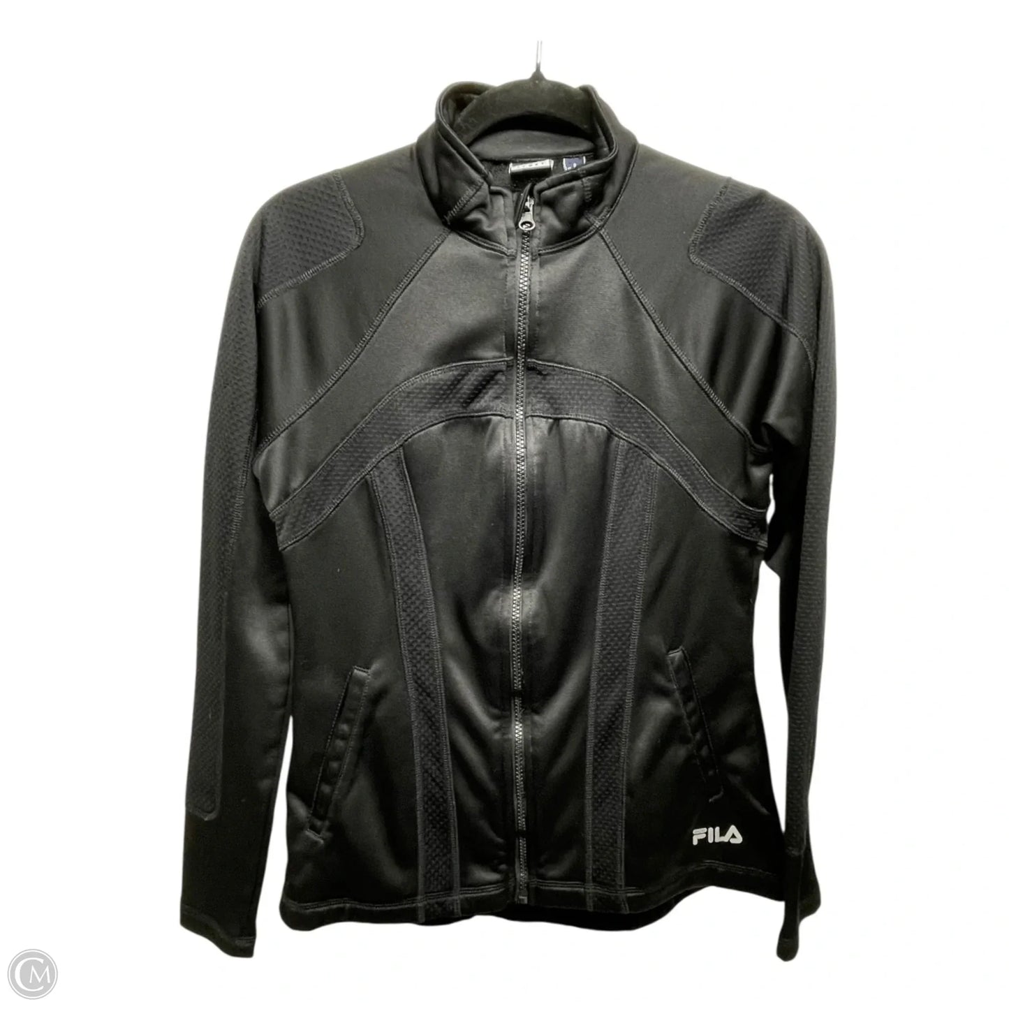 Athletic Jacket By Fila In Black, Size: S