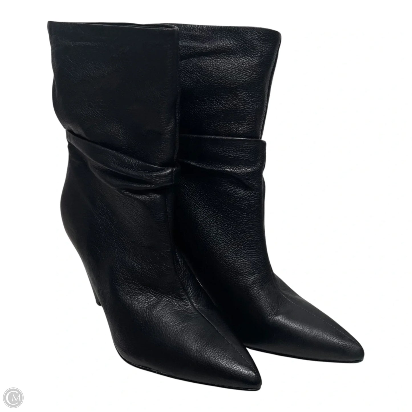 Boots Ankle Heels By Guess In Black, Size: 9.5