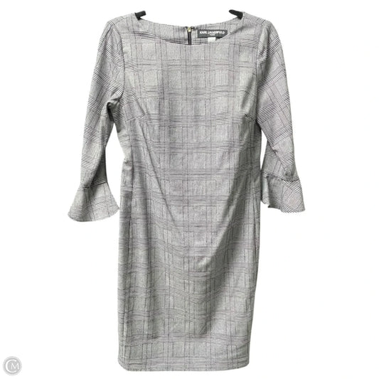 Dress Designer By Karl Lagerfeld In Plaid Pattern, Size: 4