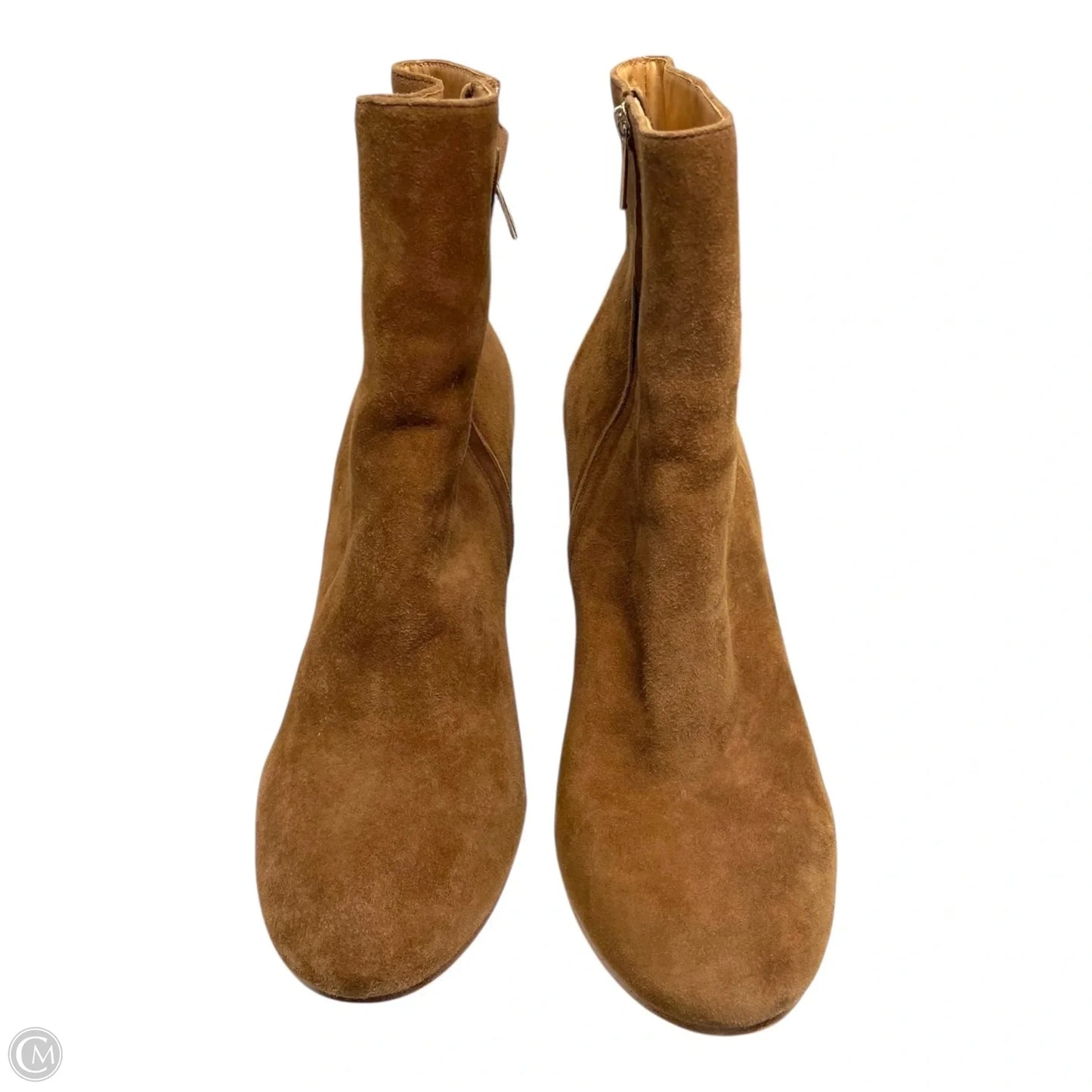 Boots Ankle Heels By Joie In Brown, Size: 9.5