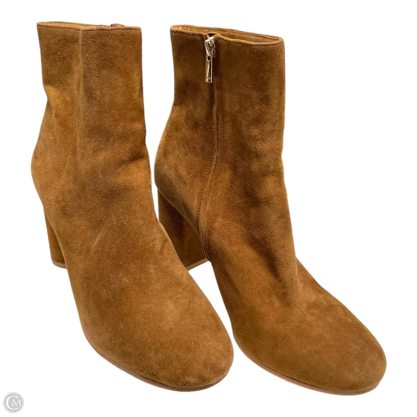 Boots Ankle Heels By Joie In Brown, Size: 9.5