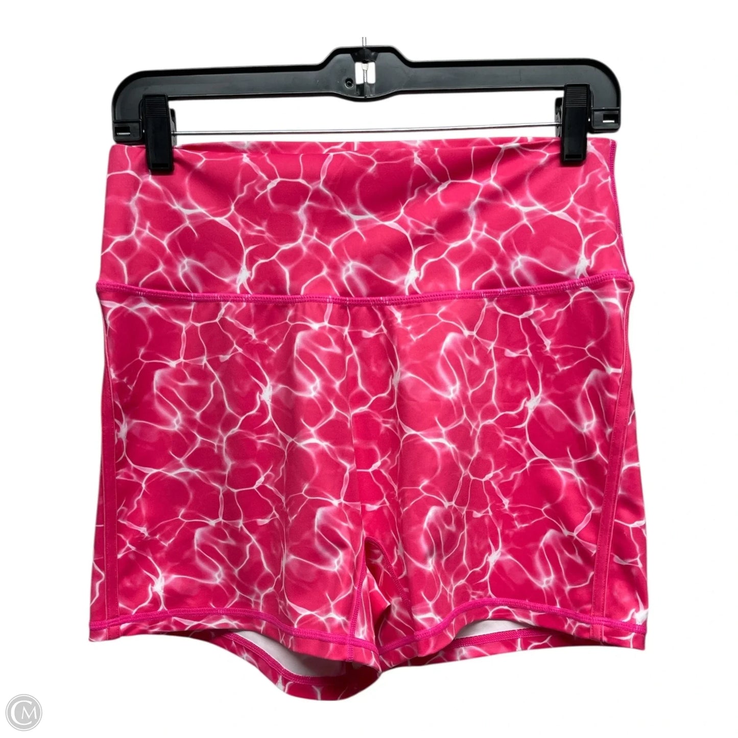 Athletic Shorts By Buffbunny In Pink & White, Size: 2x