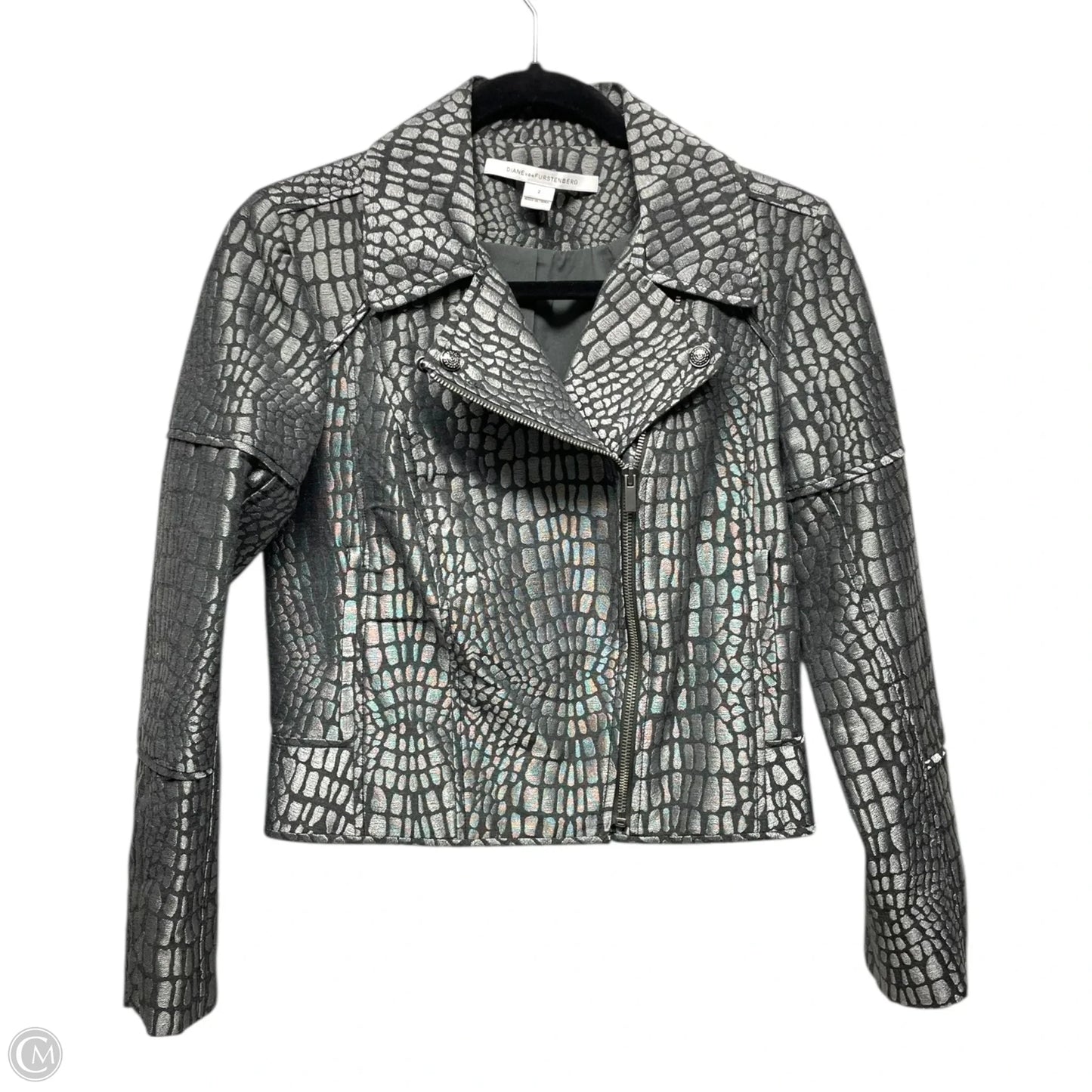 Jacket Designer By Diane Von Furstenberg In Animal Print, Size: 2