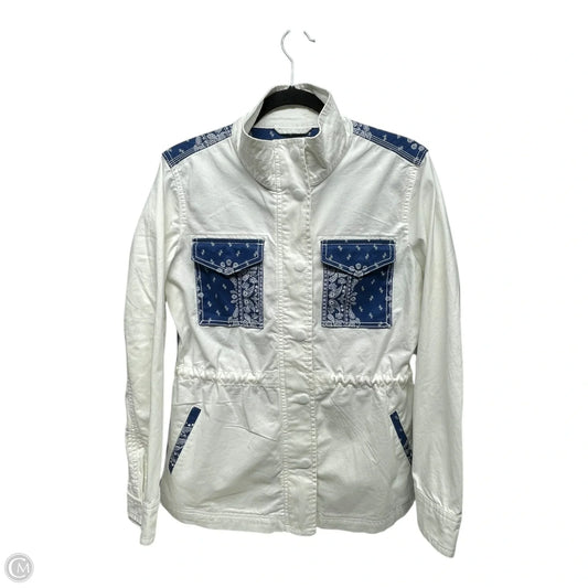 Jacket Other By Style And Company In Blue & White, Size: S