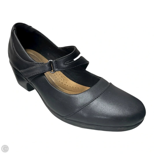Shoes Heels Block By Clarks In Black, Size: 6.5