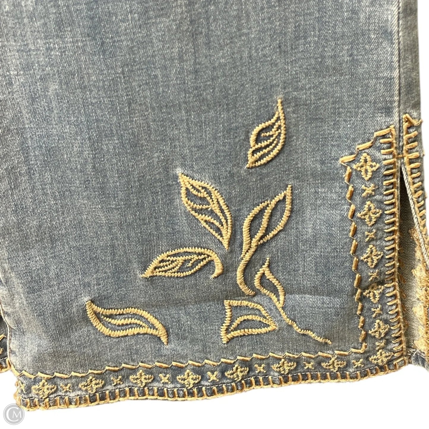 Jeans Flared By Chicos In Blue Denim, Size: 4