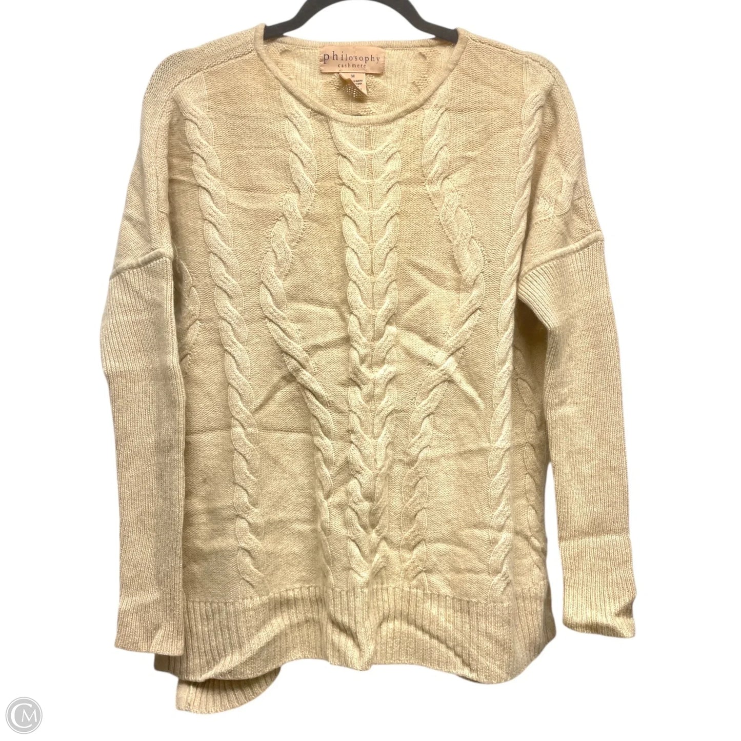 Sweater By Philosophy In Tan, Size: M